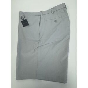 NWT Peter Millar Crown Crafted Surge Patterned Shorts BRI Light Grey 38 $130